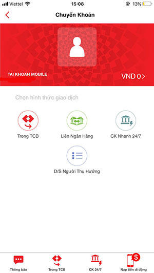 Giao diện chính ứng dụng Fast Mobile
