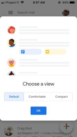 Giao diện mới của Gmail cho iOS đẹp mắt hơn