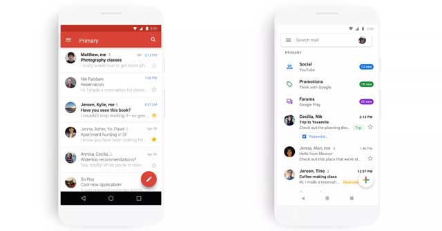 Thay đổi thiết kế Gmail cho iOS