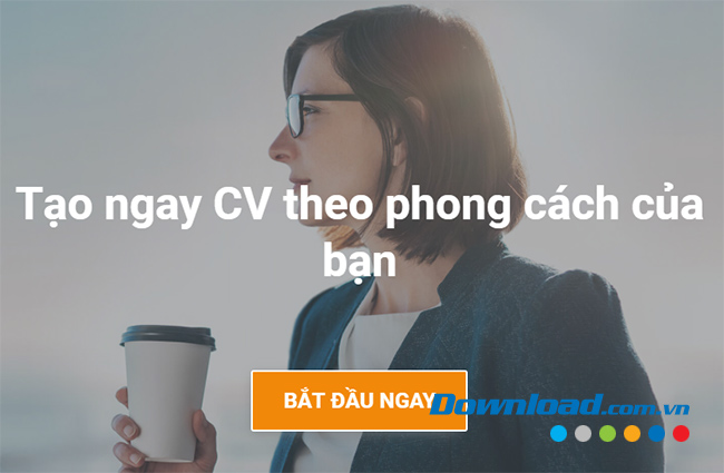 Bắt đầu tạo CV trên Vietnamworks