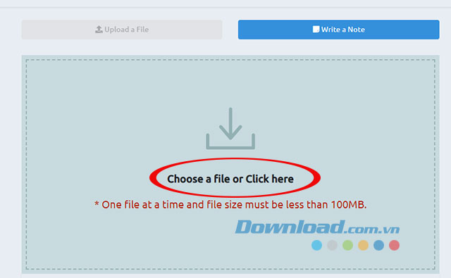 Lựa chọn thư mục chứ file chia sẻ