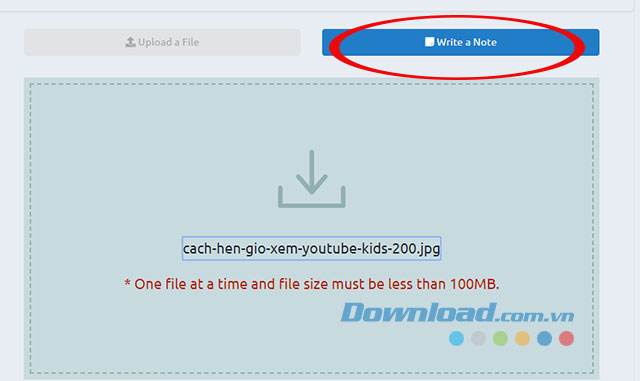 Lựa chọn ghi chú file