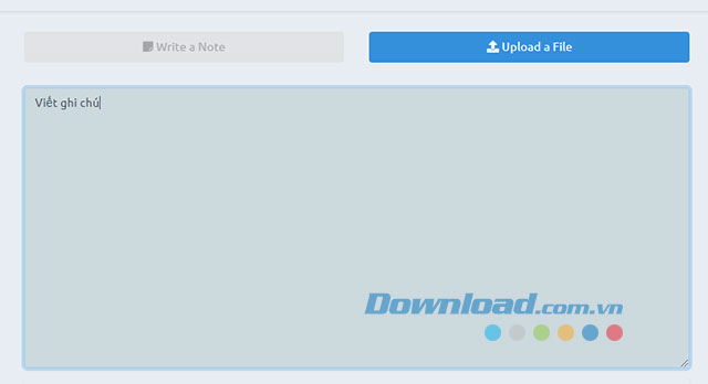 Nhập nội dung ghi chú