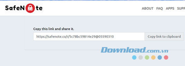 Sao chép đường dẫn chia sẻ file