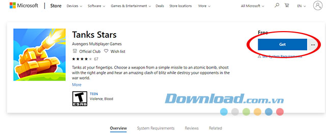 Nhận game và bắt đầu cài đặt