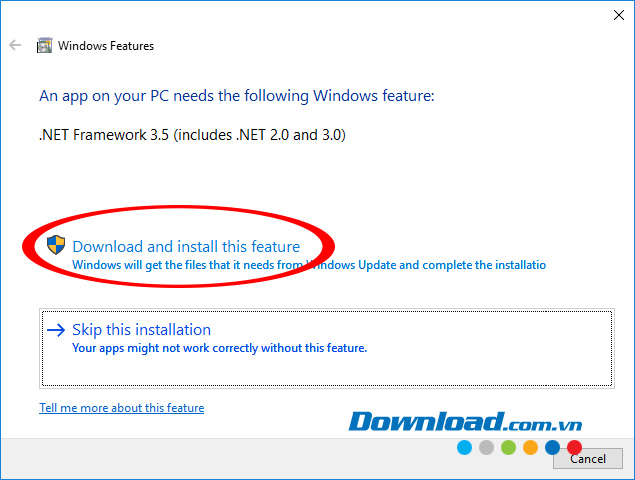 Download phần phụ trợ