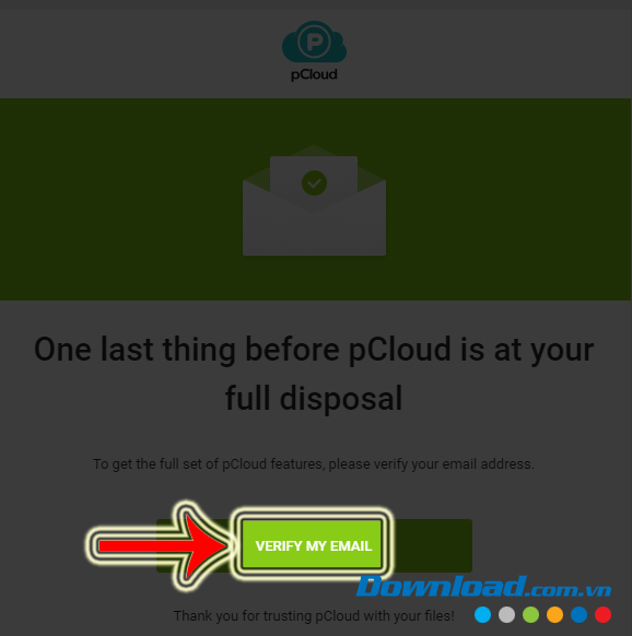 Kích hoạt tài khoản trong email