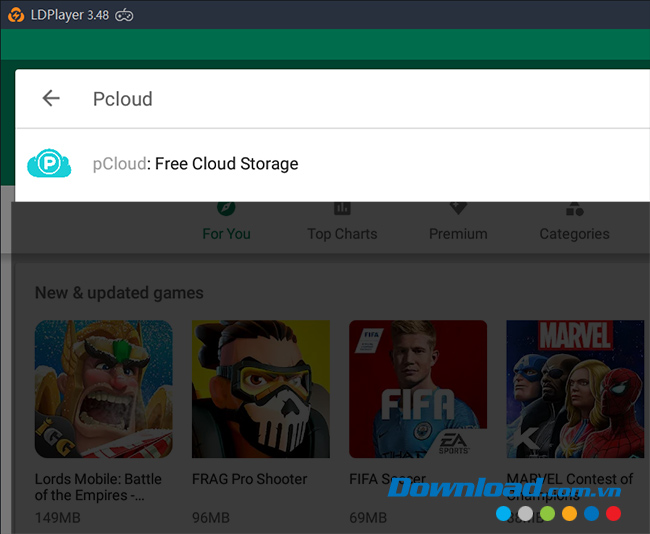 Tìm kiếm ứng dụng trong cửa hàng Play