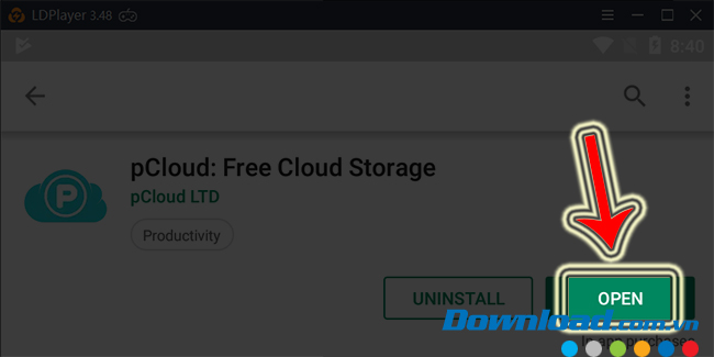 Mở ứng dụng trên điện thoại