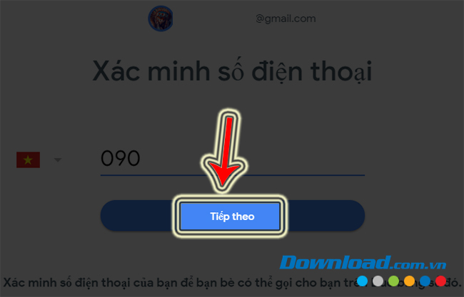 Nhập số điện thoại