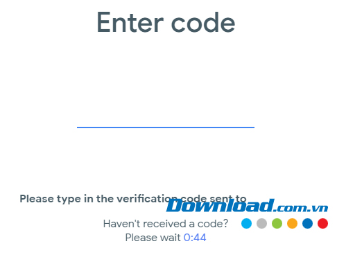 Nhập mã xác nhận