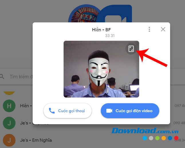 Chế độ camera nằm ngang