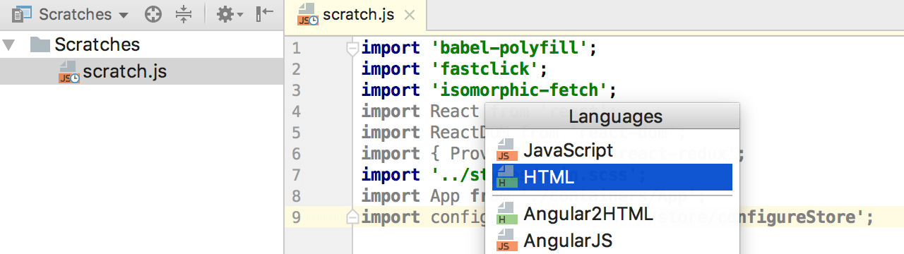 Thêm file Scratch mới