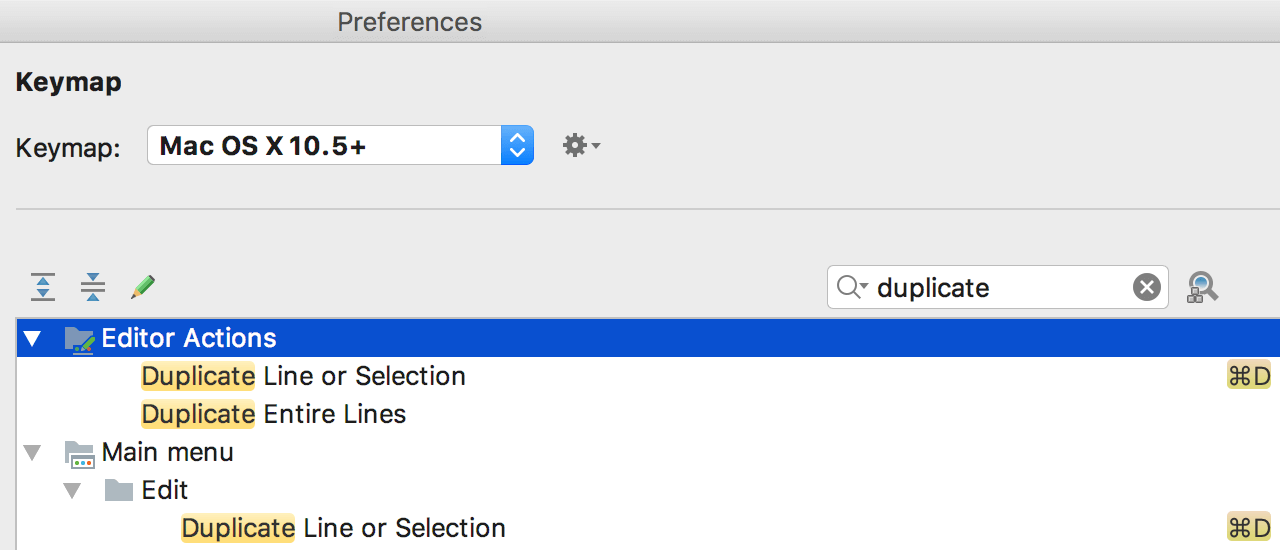 Tìm phím tắt theo tên