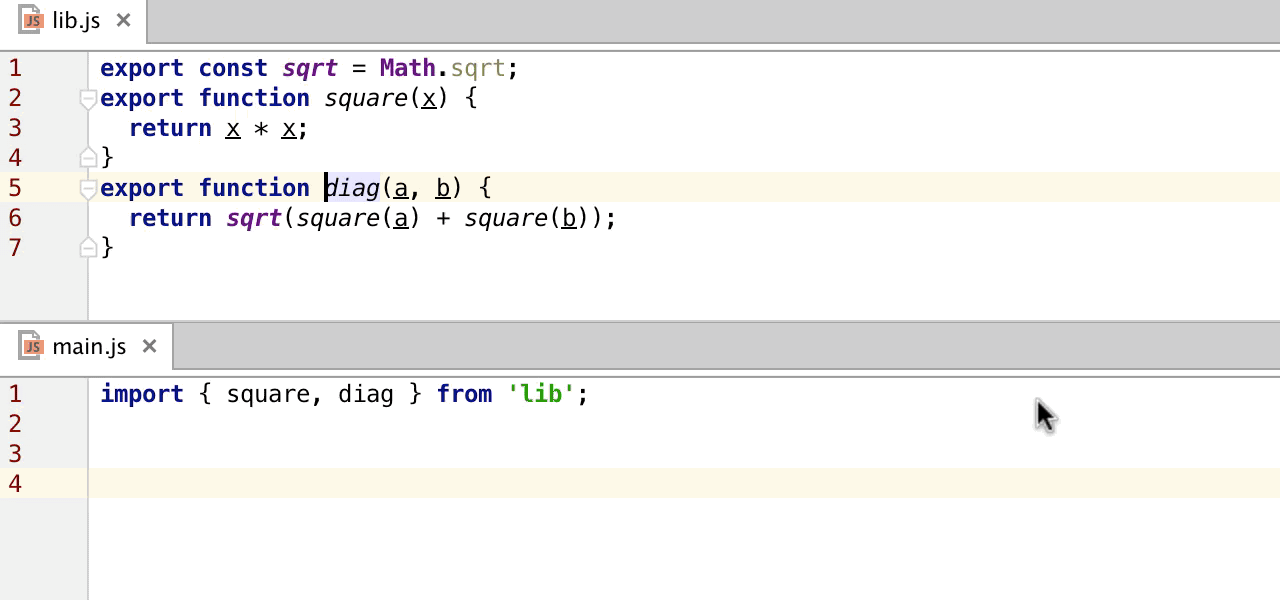 Tái cấu trúc code trong WebStorm