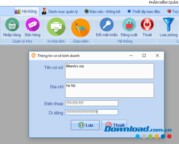 Hoàn thành cài đặt