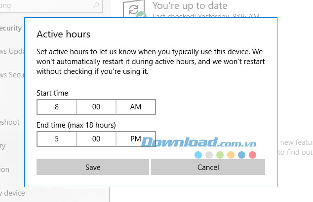 Hẹn thời gian cập nhật