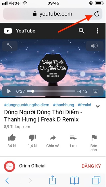 Xem clip Youtube trên điện thoại