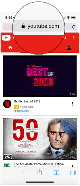 Nghe nhạc trên Youtube 