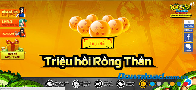 Trang Teaser của  7 Viên Ngọc Rồng Online