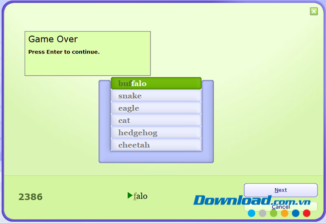 Cách chơi game trong TyPing Master