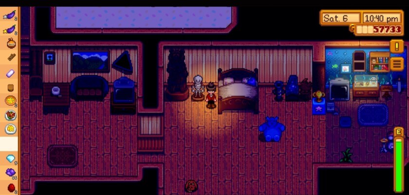 Đi ngủ đúng giờ trong Stardew Valley