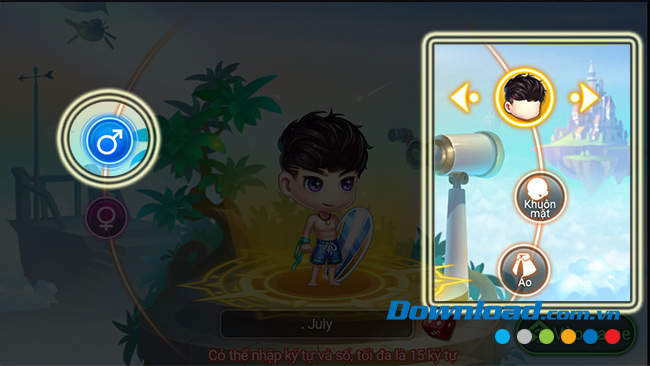 Tự thiết kế nhân vật 