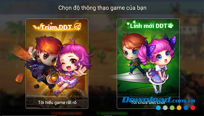 Chọn chế độ chơi
