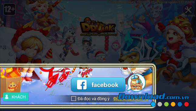 Đăng nhập vào game 