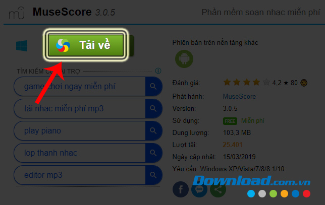 Cách tải và cài đặt MuseScore để soạn nhạc trên máy tính