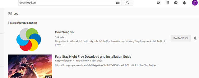 Xác nhận kênh Youtube muốn theo dõi