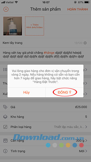 Đồng ý điều khoản