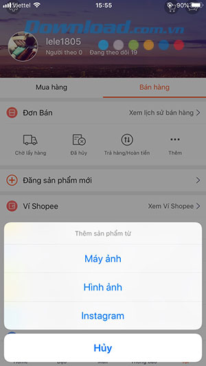 Chọn ảnh sản phẩm