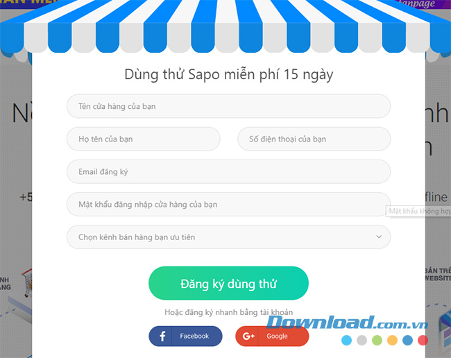 Thông tin cửa hàng