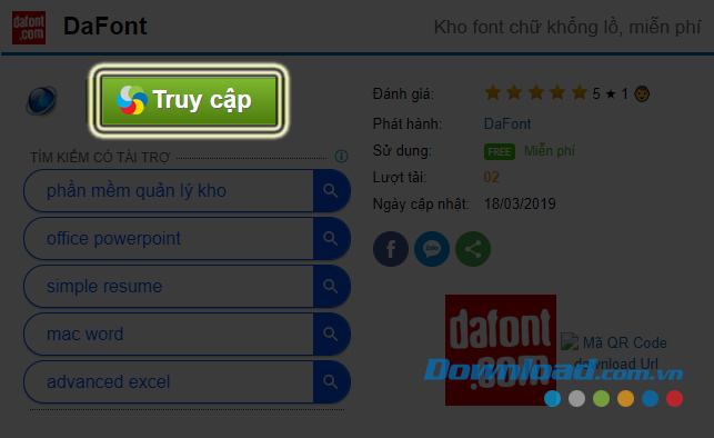 Cách tải và cài đặt font chữ từ DaFont