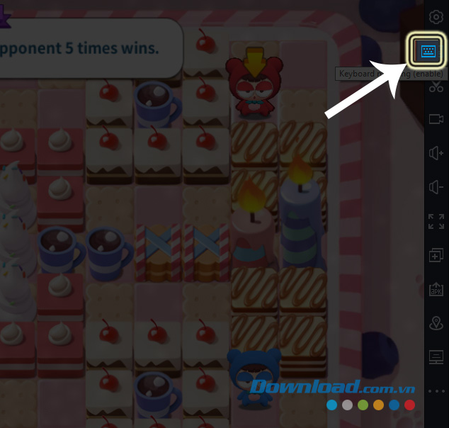 Cài đặt bàn phím ảo cho game đặt bom BnB M