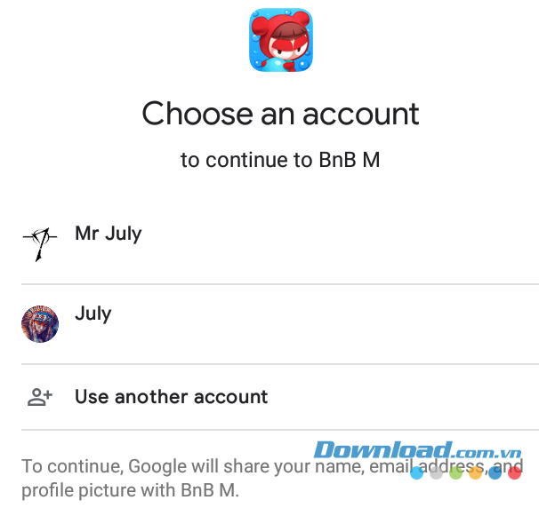 Đăng nhập tài khoản