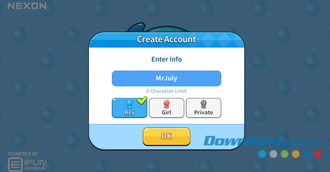 Chọn tên nhân vật