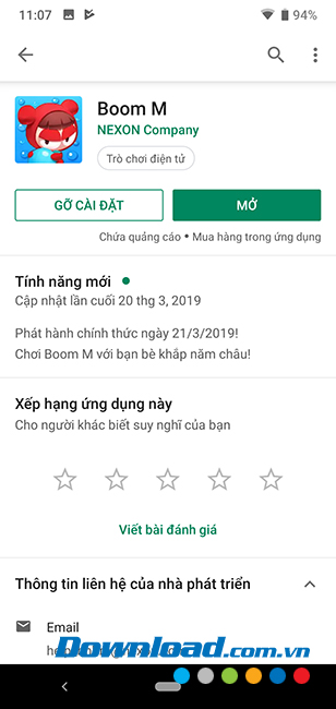 Cài đặt BnB M cho Android