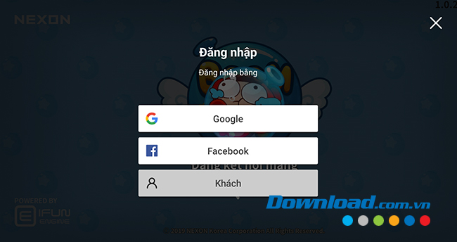 Đăng nhập tài khoản chơi BnB M trên điện thoại