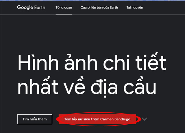 Lựa chọn chơi game siêu trộm Carmen Sandiego