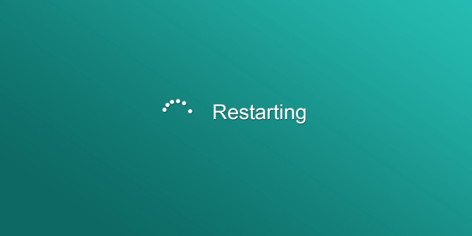 Khởi động lại máy tính