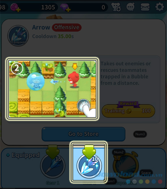 Hiển thị tác dụng của vật phẩm