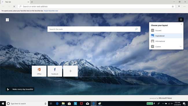Tùy biến Microsoft Edge Chromium