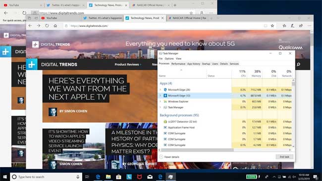 Microsoft Edge Chromium có hiệu suất tốt hơn