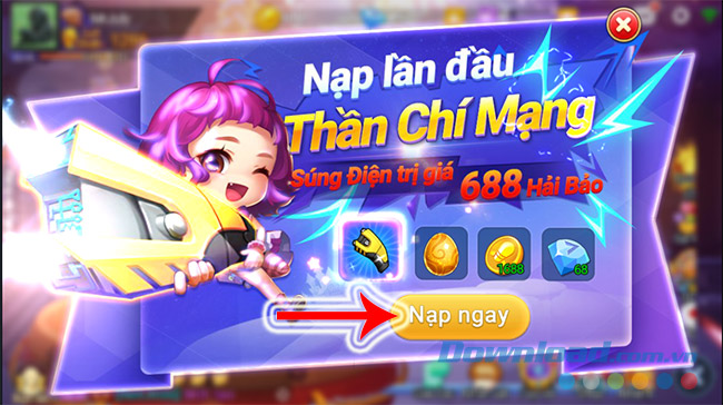 Chọn Nạp thẻ
