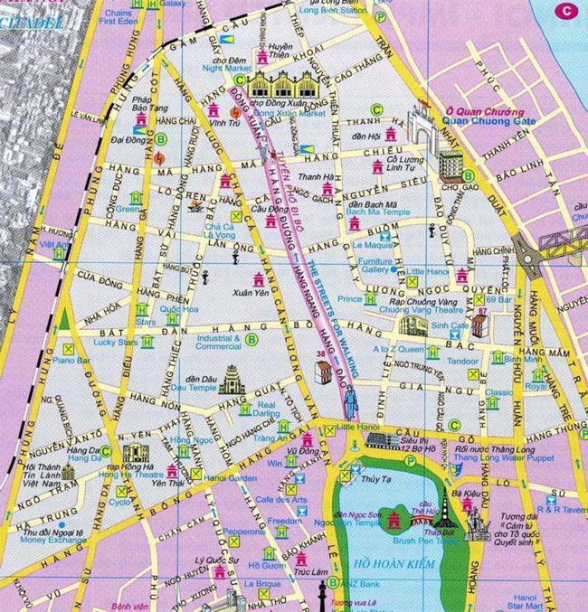 Bản đồ phố cổ Hà Nội