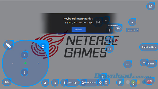 Hệ thống phím tắt chơi Cyber Hunter