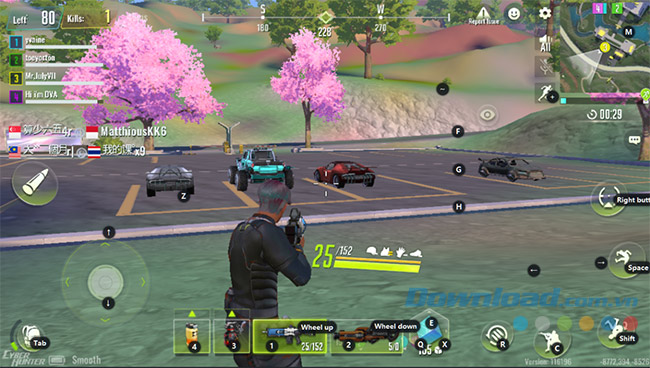 Giao diện các nút chơi Cyber Hunter