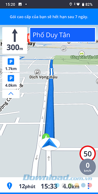 Bắt đầu chỉ đường